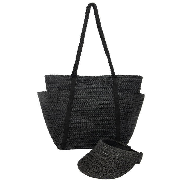 Cruz - Crochet Tote with Matching Visor