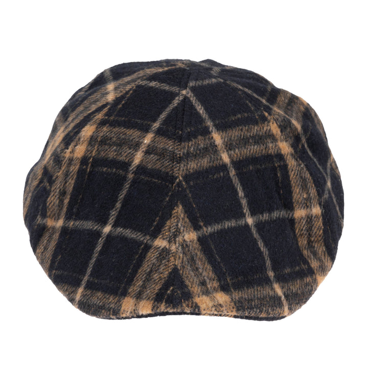 Faux Wool Plaid Driver Cap - CTH9047