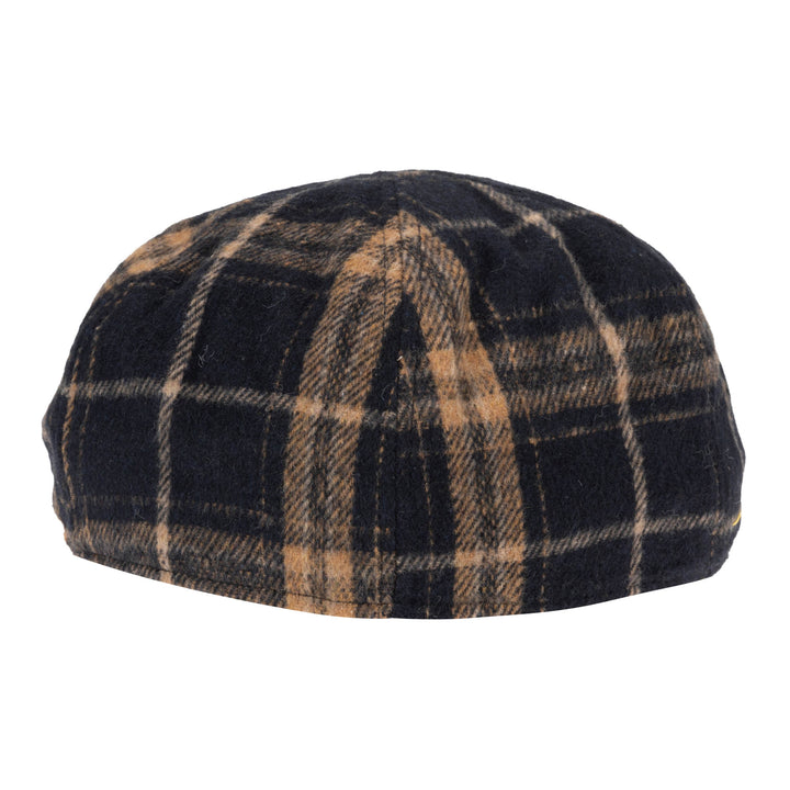 Faux Wool Plaid Driver Cap - CTH9047
