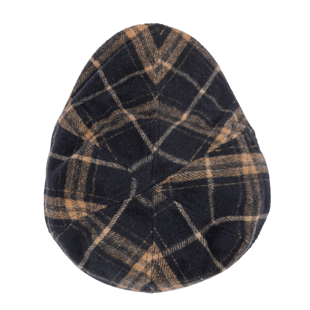 Faux Wool Plaid Driver Cap - CTH9047