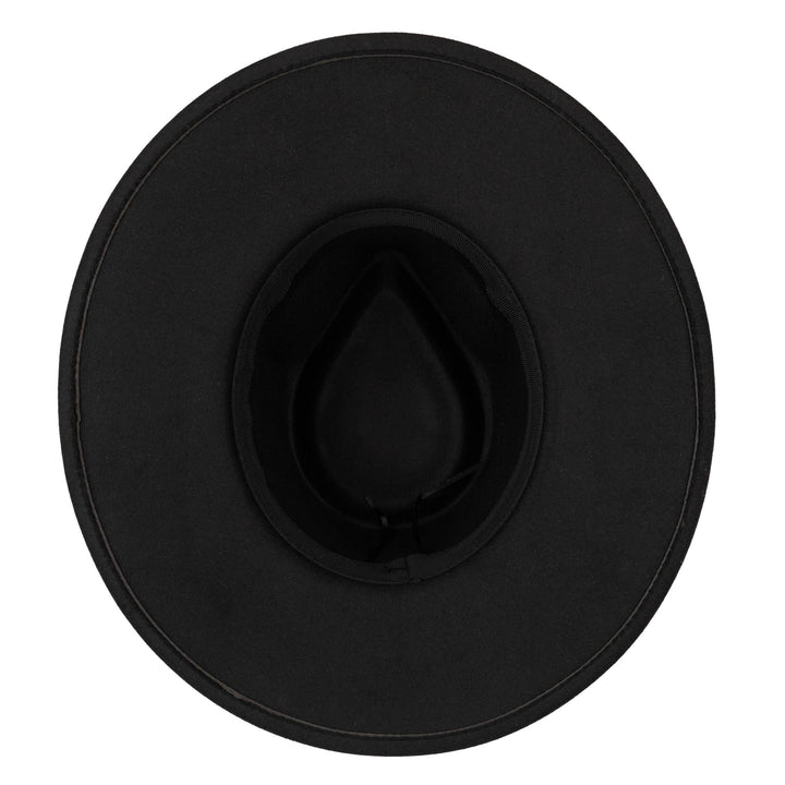 Faux Felt Fedora with Half Braided Faux Leather Band- CTH9056