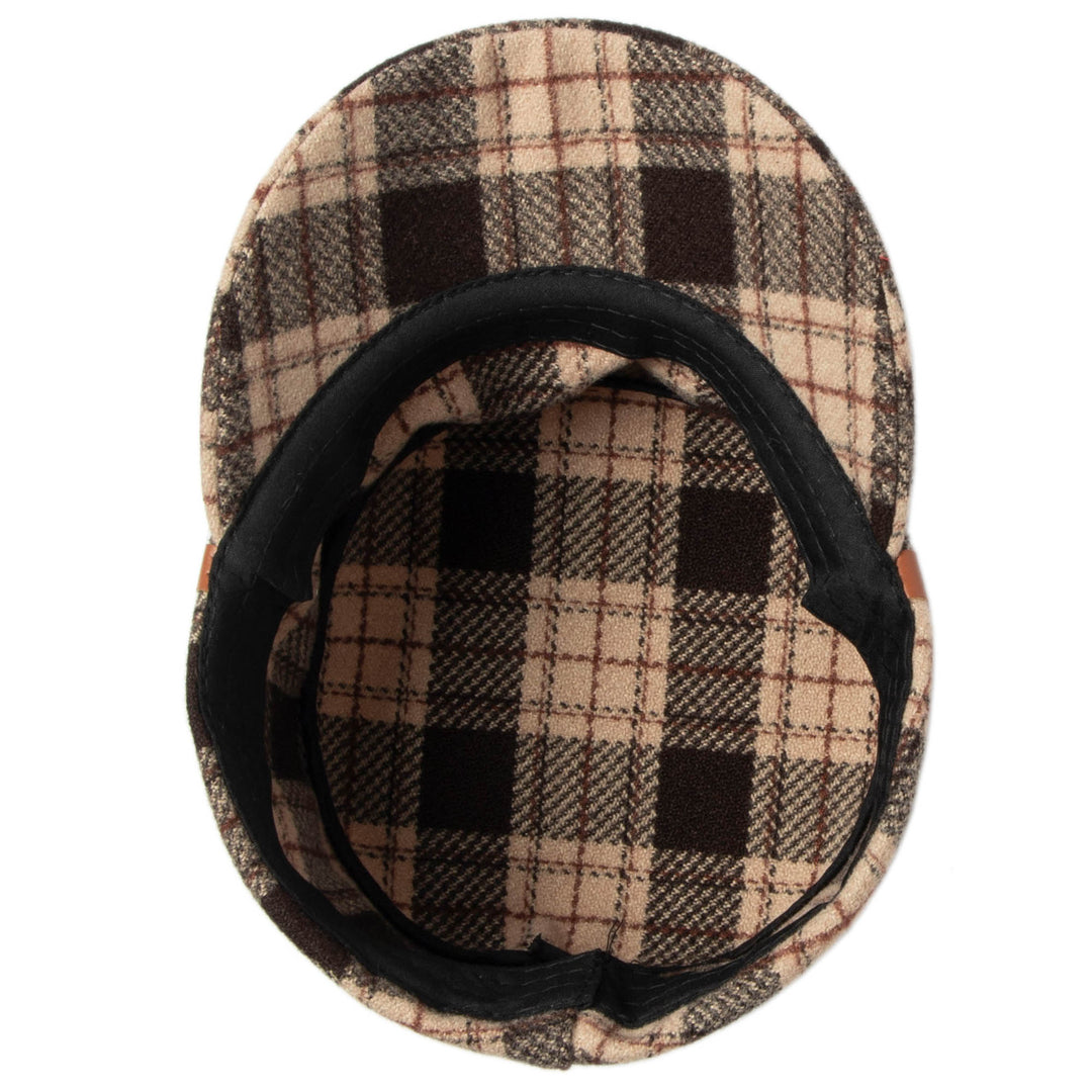 Cash - Cut &amp; Sew Plaid Fishermans Cap (CTH9067)