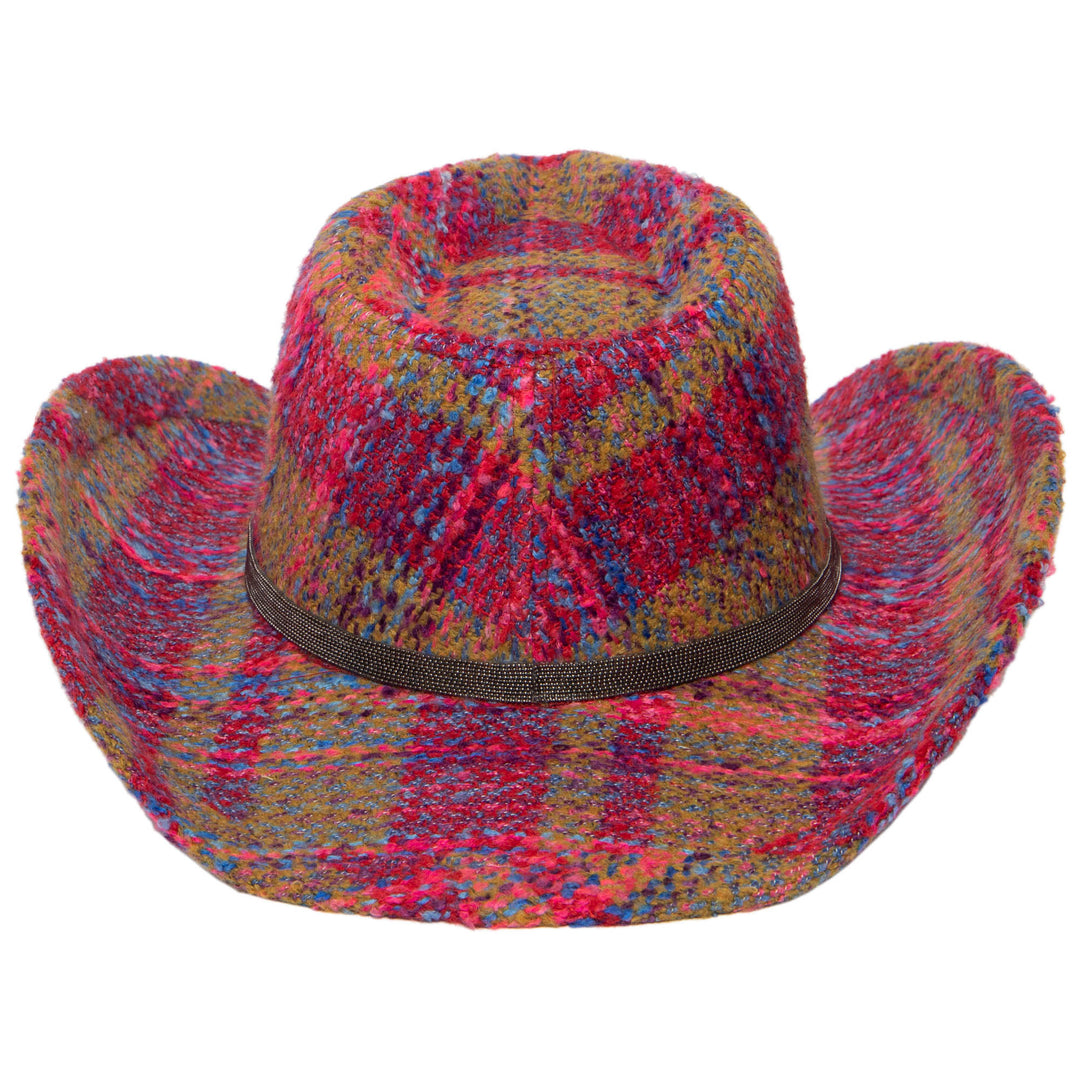Two Step - Cut &amp; Sew Multi Tweed Pinch Crown Cowboy Hat (CTH9070)