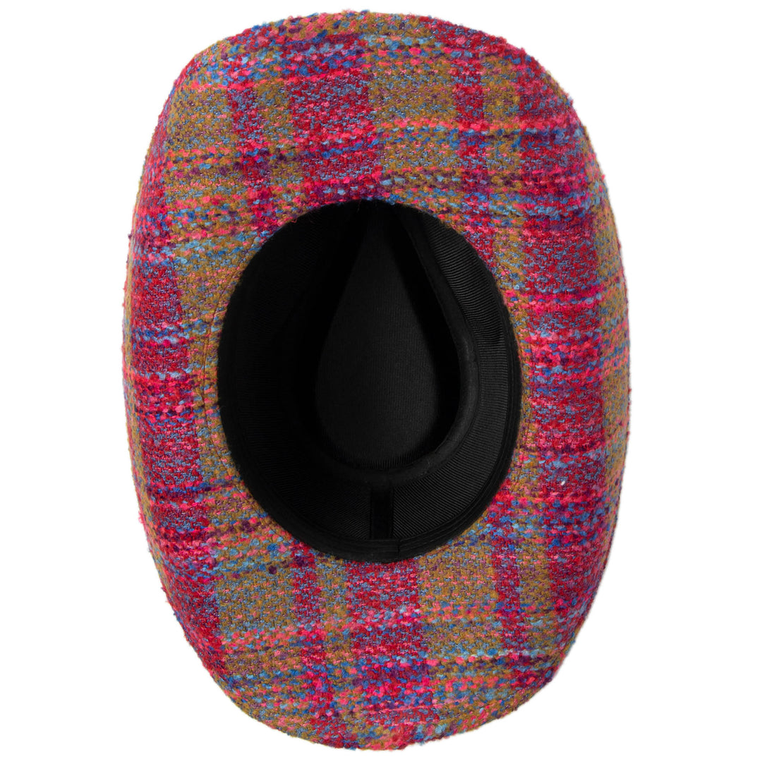 Two Step - Cut &amp; Sew Multi Tweed Pinch Crown Cowboy Hat (CTH9070)
