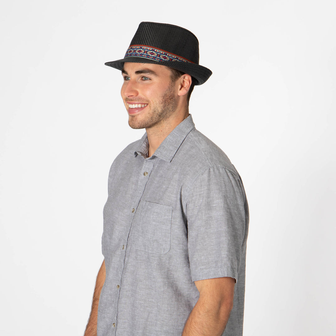 Mens Cut and Sew Paper Stingy Brim Fedora