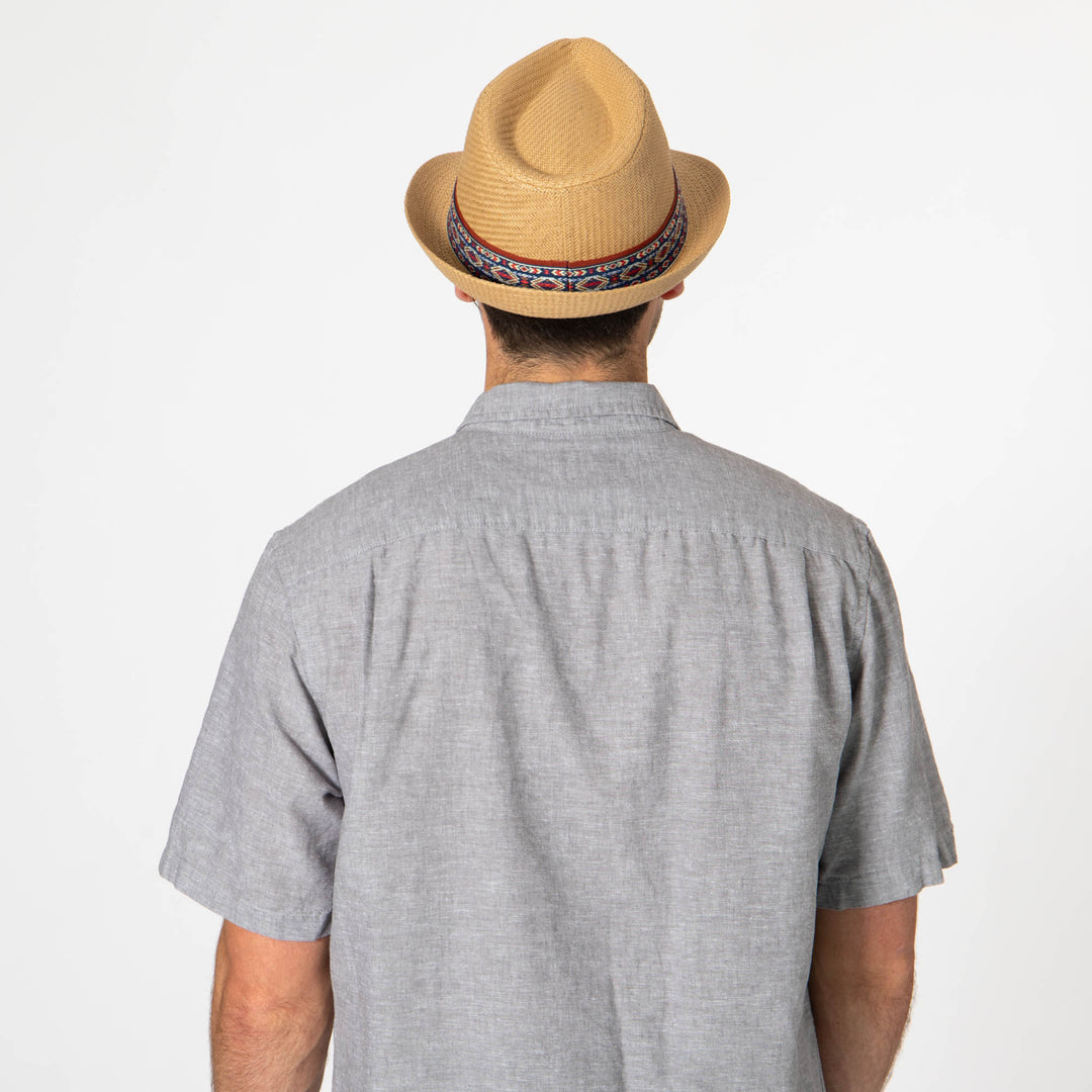 Mens Cut and Sew Paper Stingy Brim Fedora