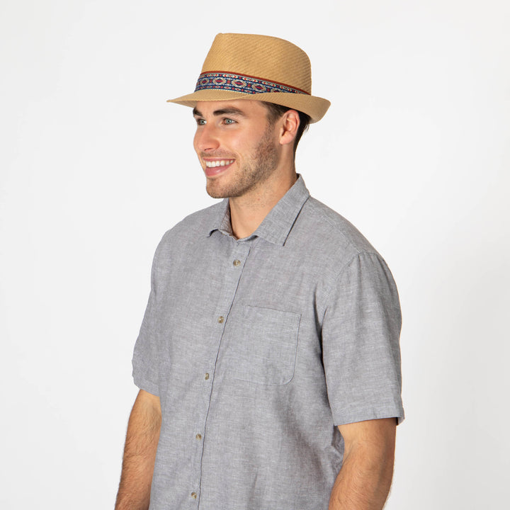 Mens Cut and Sew Paper Stingy Brim Fedora