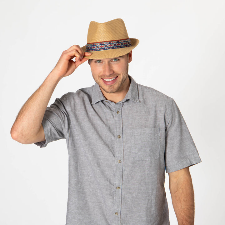 Mens Cut and Sew Paper Stingy Brim Fedora