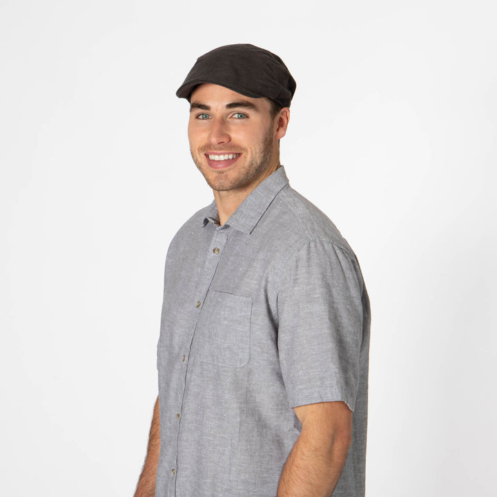 Mens Washed Cotton Twill Driver Cap