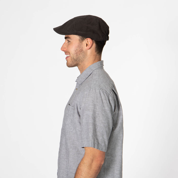 Mens Washed Cotton Twill Driver Cap