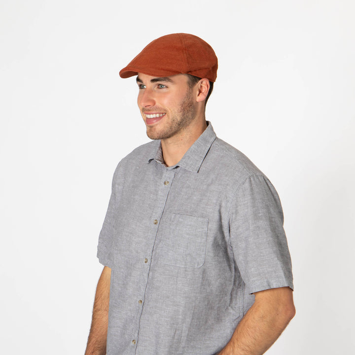 Mens Washed Cotton Twill Driver Cap