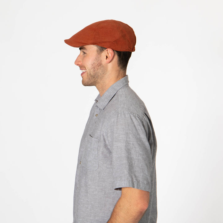 Mens Washed Cotton Twill Driver Cap