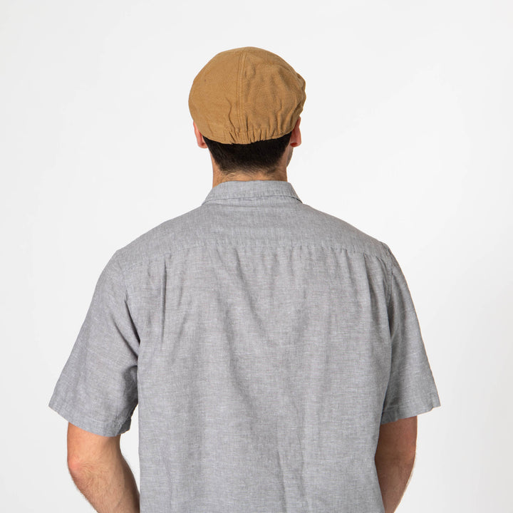 Mens Washed Cotton Twill Driver Cap