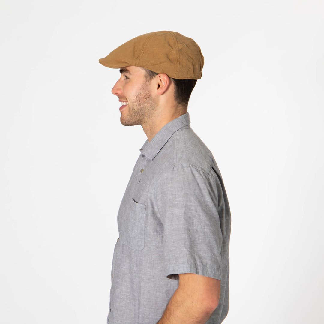 Mens Washed Cotton Twill Driver Cap