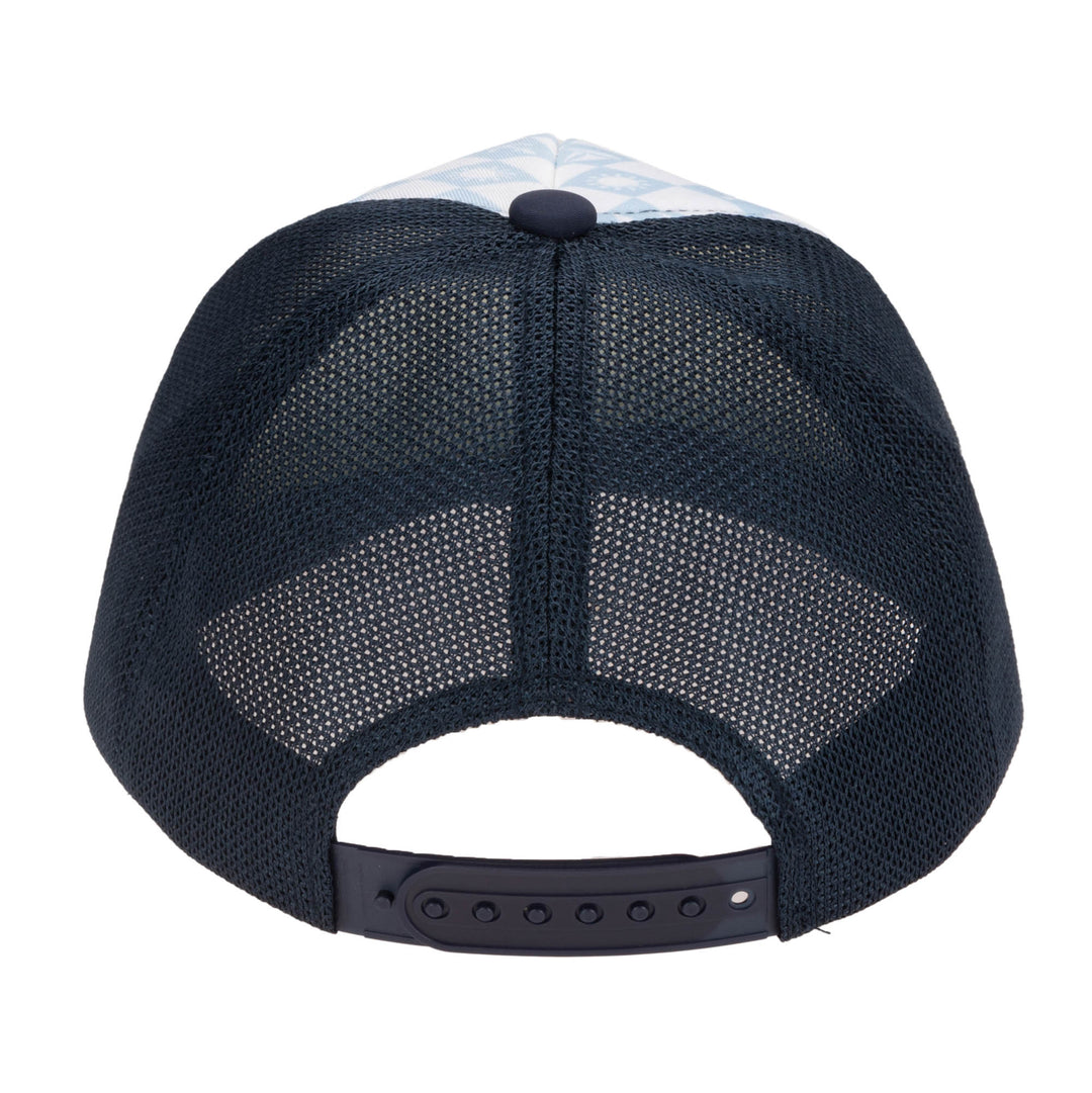 Kids Foam Trucker Hat with Checkered Print (CTK4425)
