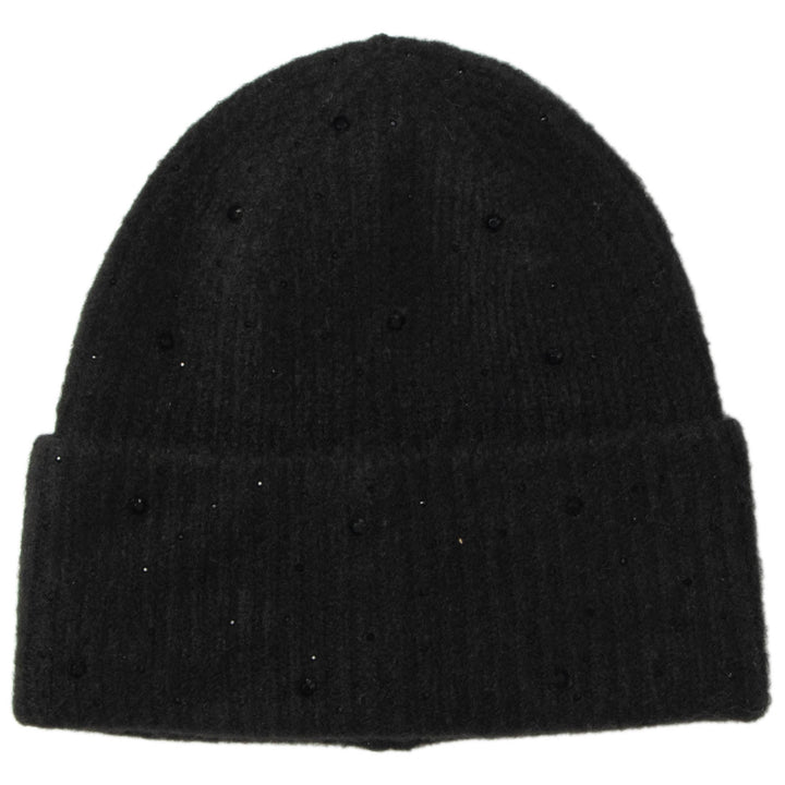 Juliet - Rib Knit Cuff Beanie with Tonal Rhinestones (KC93175)
