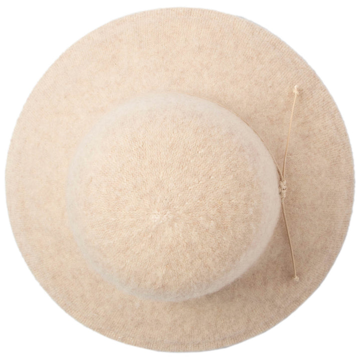 Park Lane - Wool Blend Floppy Hat with Leather Cording Trim (KNH8067)