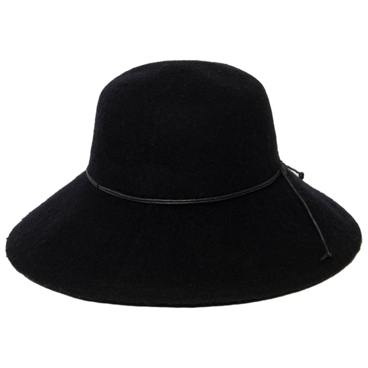 Park Lane - Wool Blend Floppy Hat with Leather Cording Trim (KNH8067)