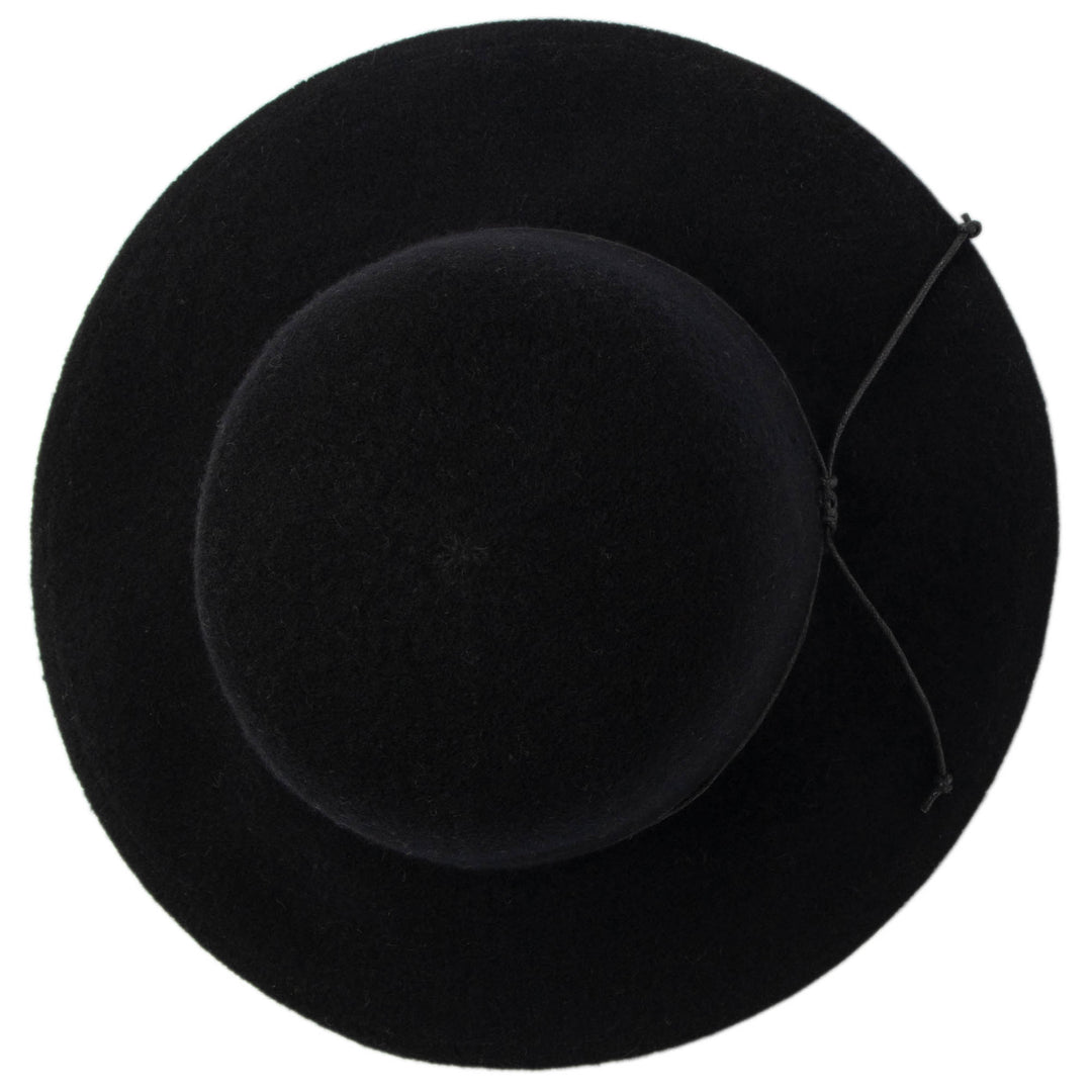 Park Lane - Wool Blend Floppy Hat with Leather Cording Trim (KNH8067)