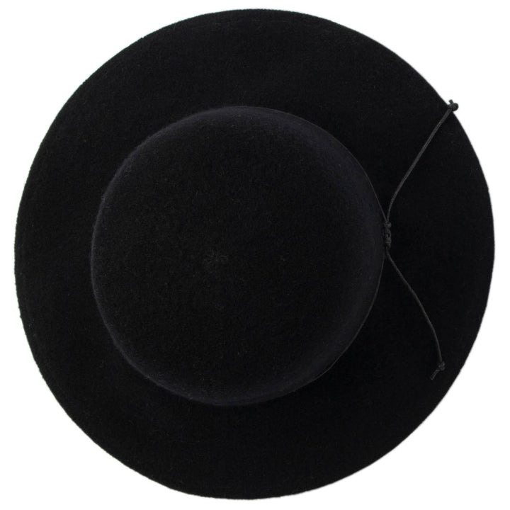 Park Lane - Wool Blend Floppy Hat with Leather Cording Trim (KNH8067)