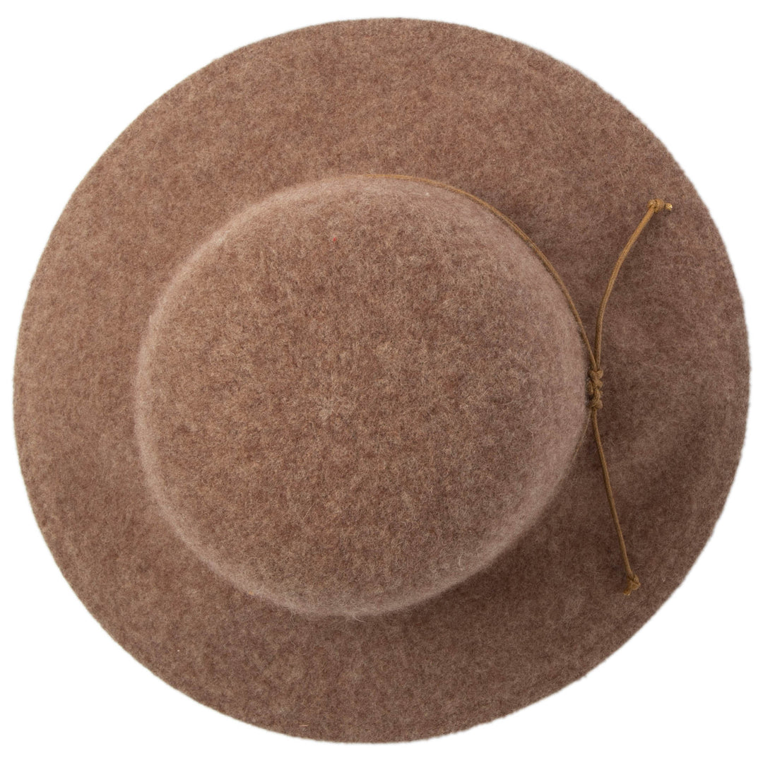 Park Lane - Wool Blend Floppy Hat with Leather Cording Trim (KNH8067)