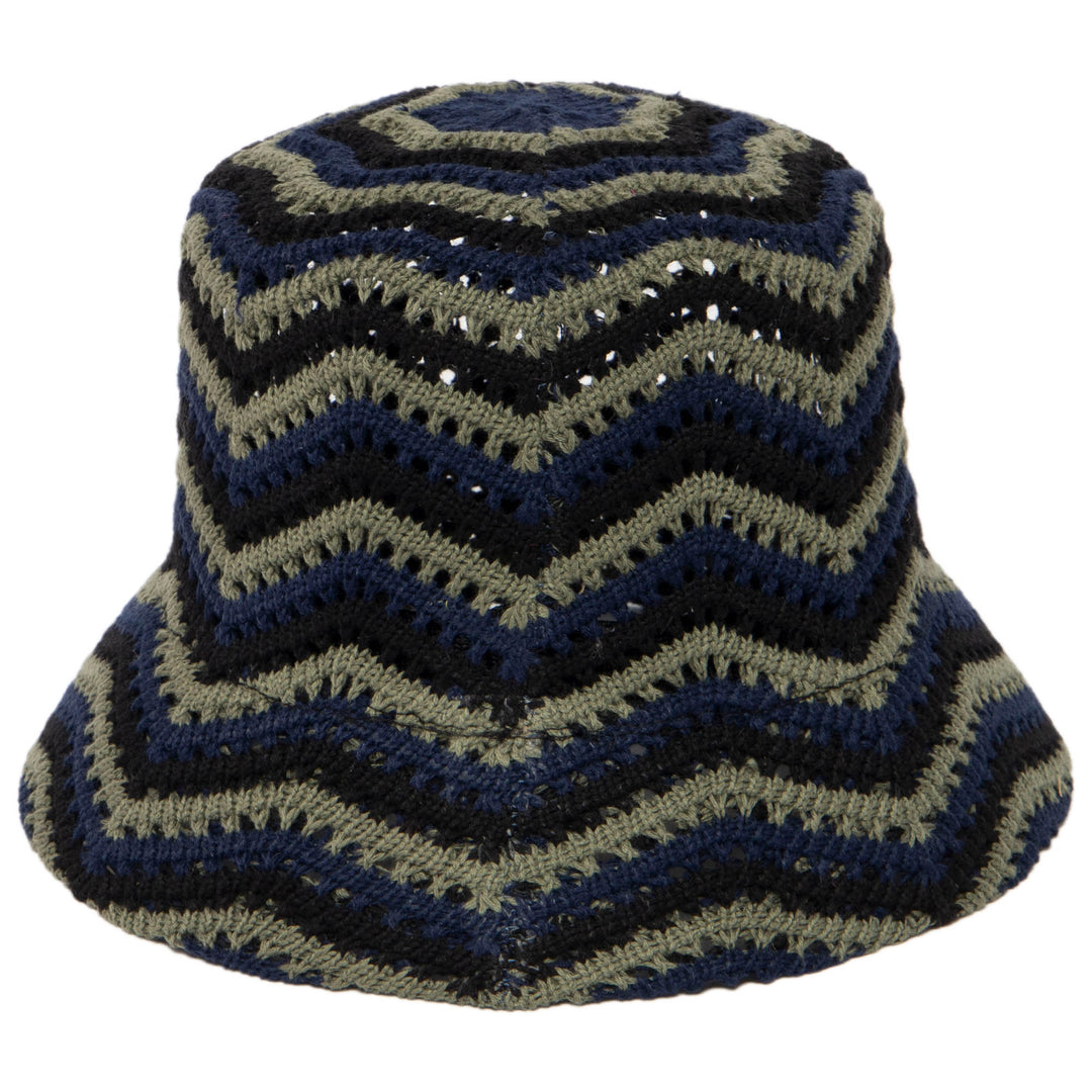 Dolly - Chevron Weave Bucket Hat (KNH8071)