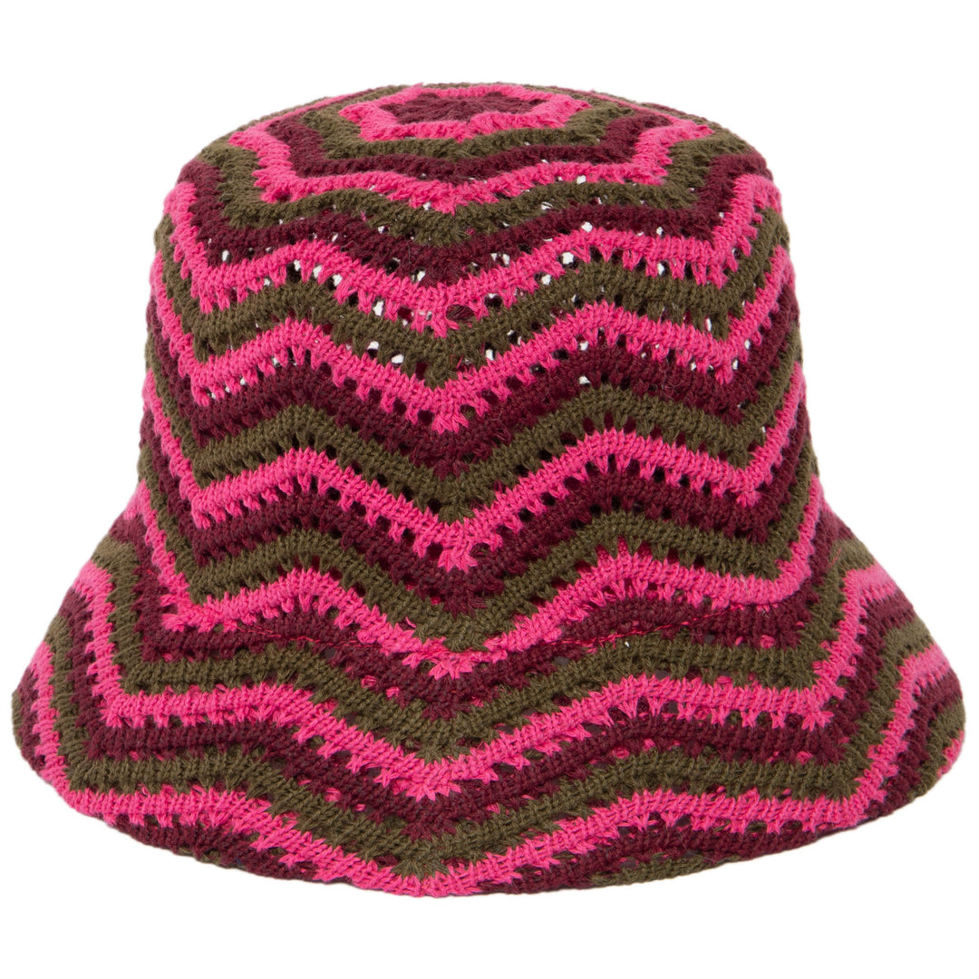 Dolly - Chevron Weave Bucket Hat (KNH8071)