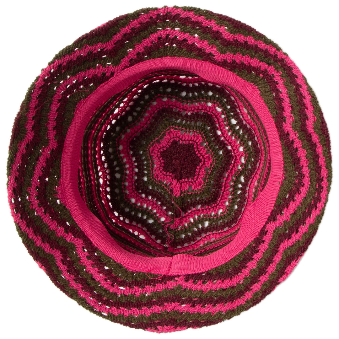 Dolly - Chevron Weave Bucket Hat (KNH8071)