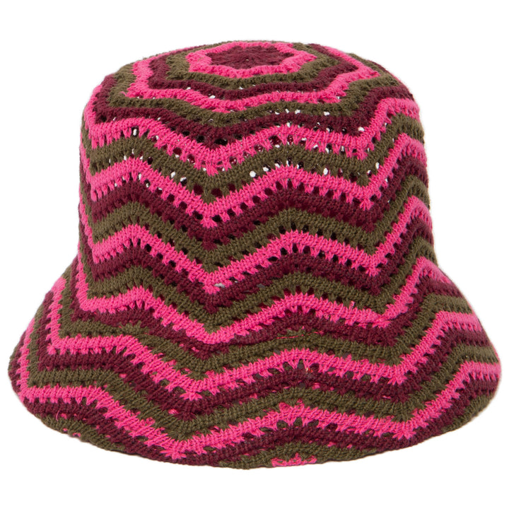 Dolly - Chevron Weave Bucket Hat (KNH8071)