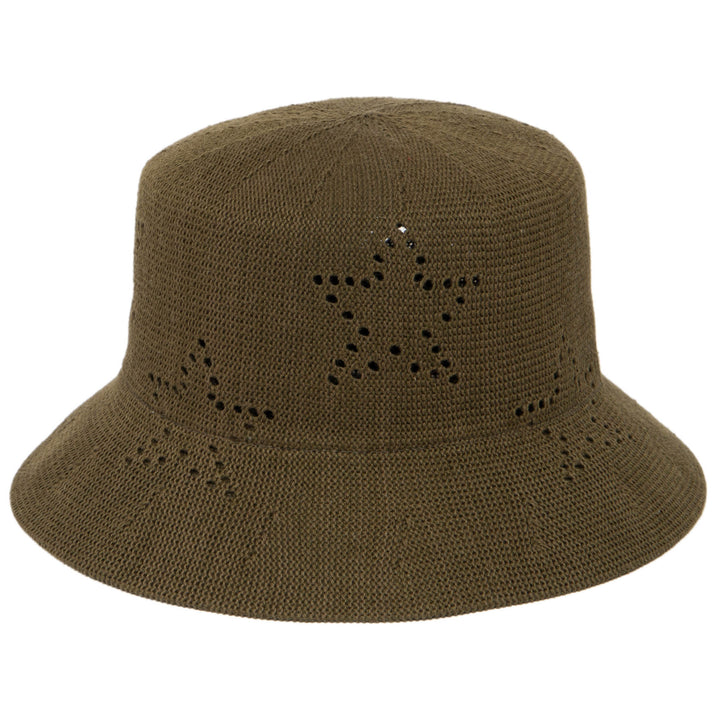 Eliza - Bucket Hat with Star Pointelle Details (KNH8073)
