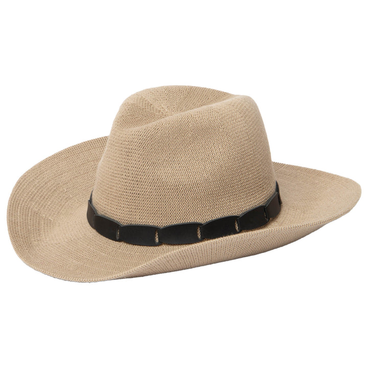 Norma - Pinch Crown Cowboy with Faux Leather Linked Band (KNH8077)