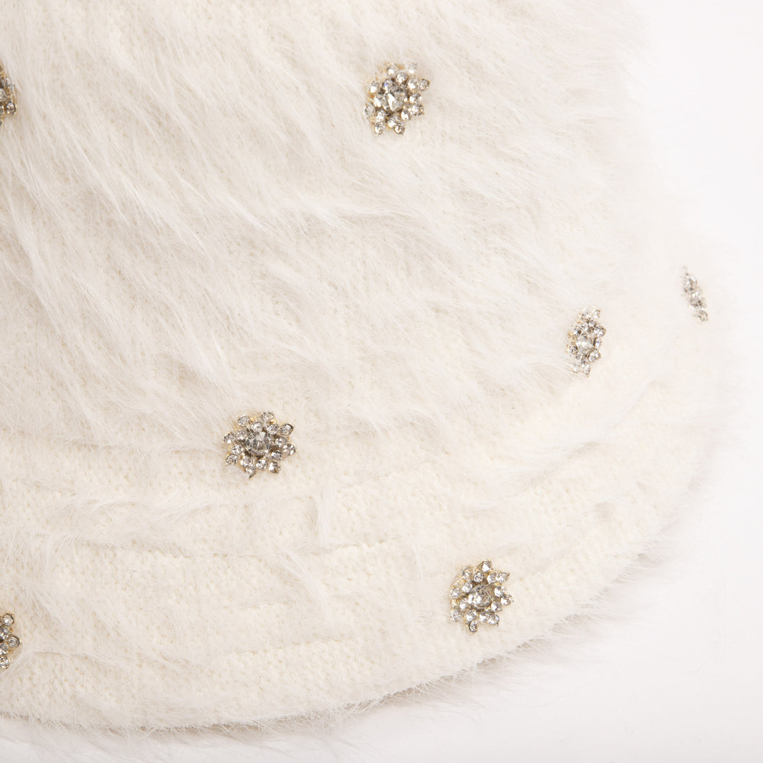 Anita - Bucket Hat with Scattered Silver Gems - KNH8079