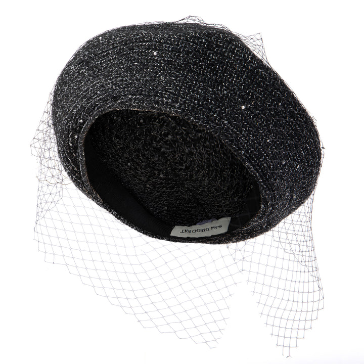 Bianca - Slouchy Lurex Beret - KNH8080