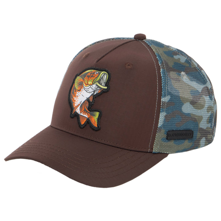 Water Performance - Mens Fish Patch Trucker Hat