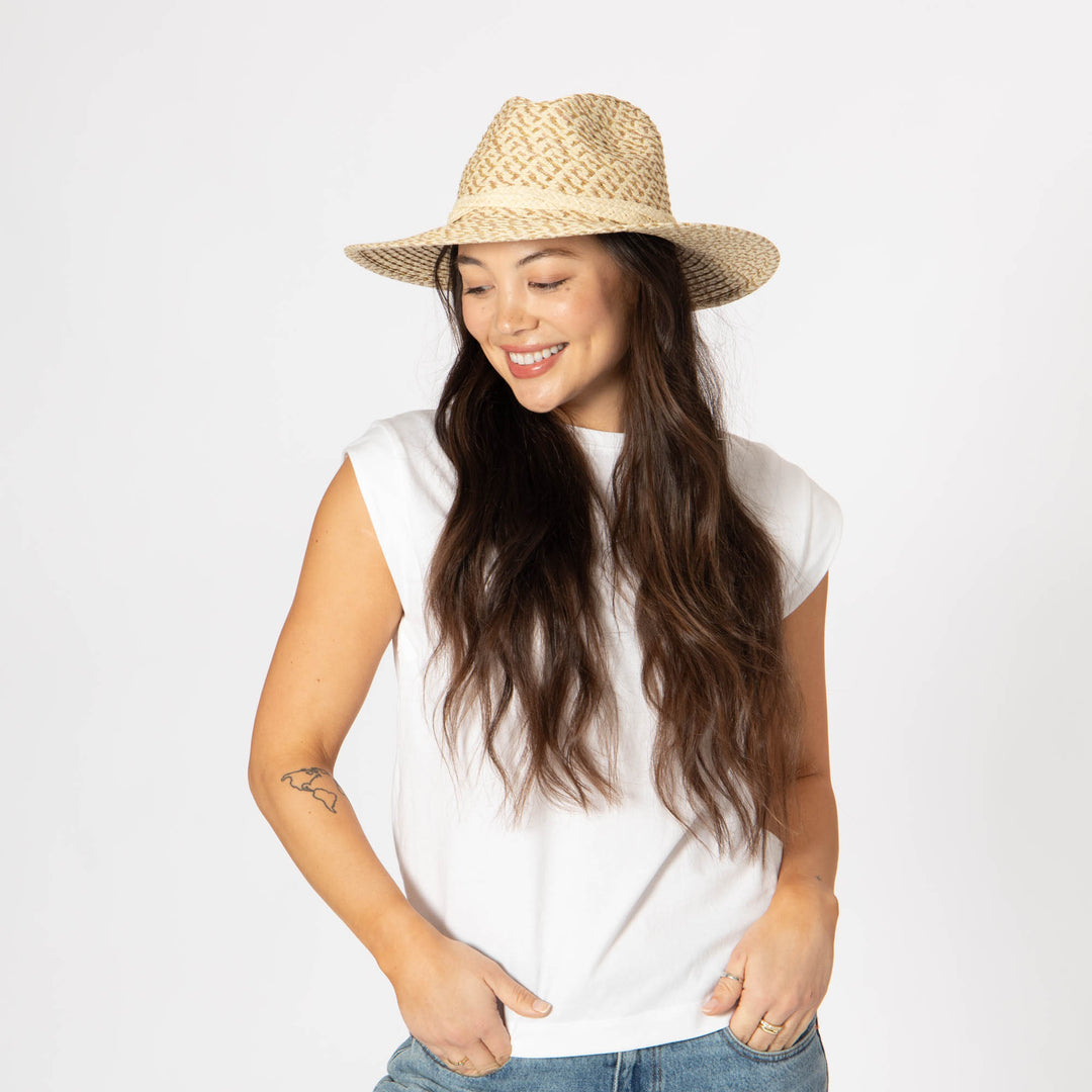 Cheers - Multi Color Woven Paperbraid Fedora