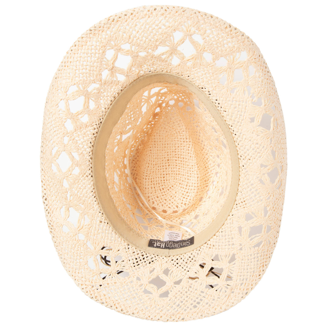 Kids Open Paper Weave Cowboy Hat (PBK6634)