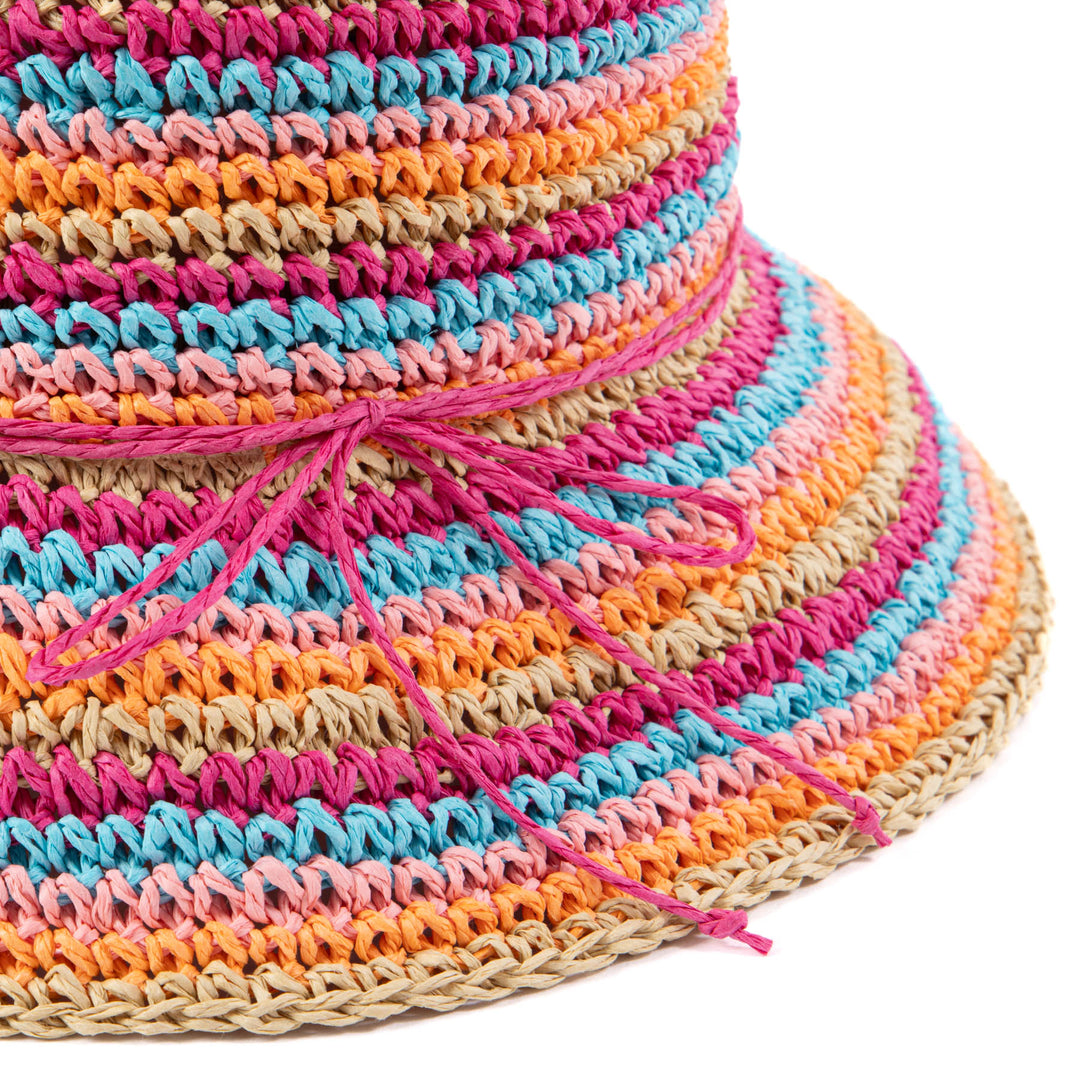 Kids Multi Stiped Bucket Hat
