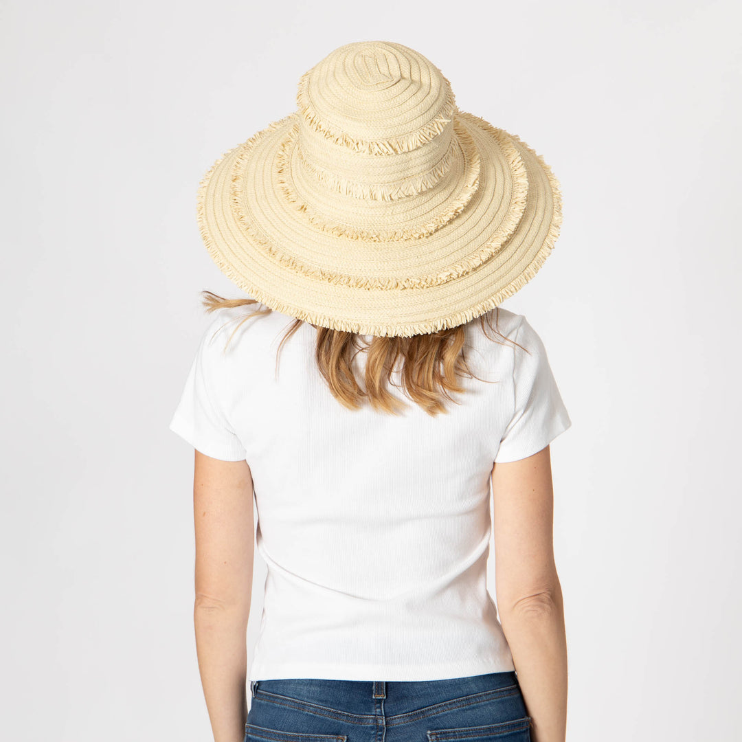 Olas - Fringe Wide Brim Sun Hat