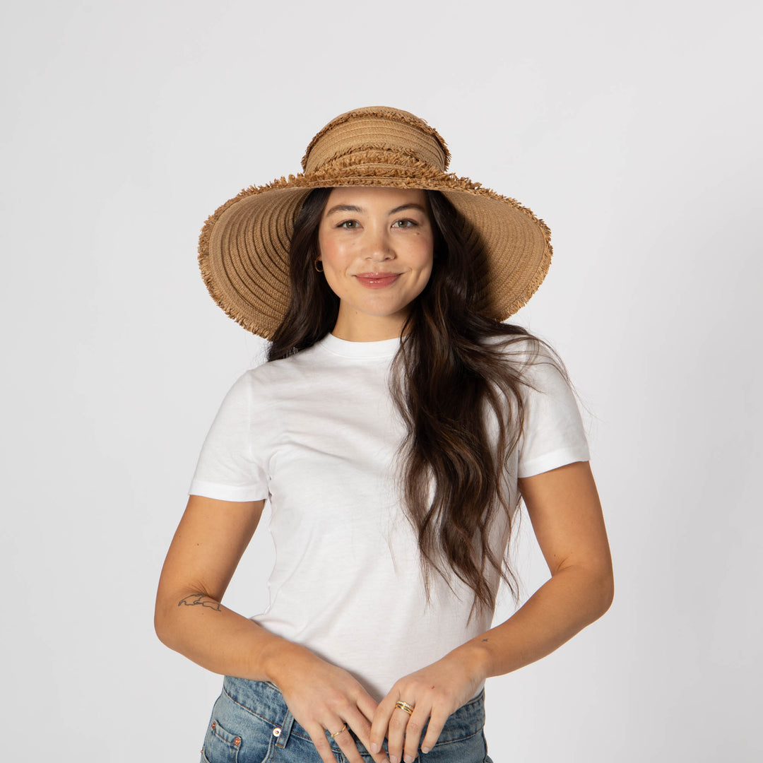 Olas - Fringe Wide Brim Sun Hat
