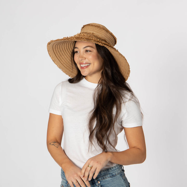 Olas - Fringe Wide Brim Sun Hat
