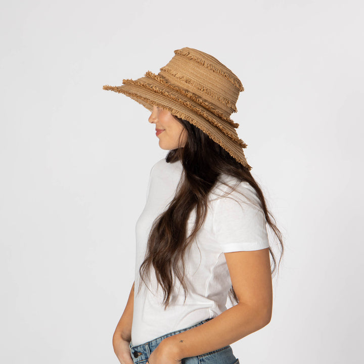 Olas - Fringe Wide Brim Sun Hat