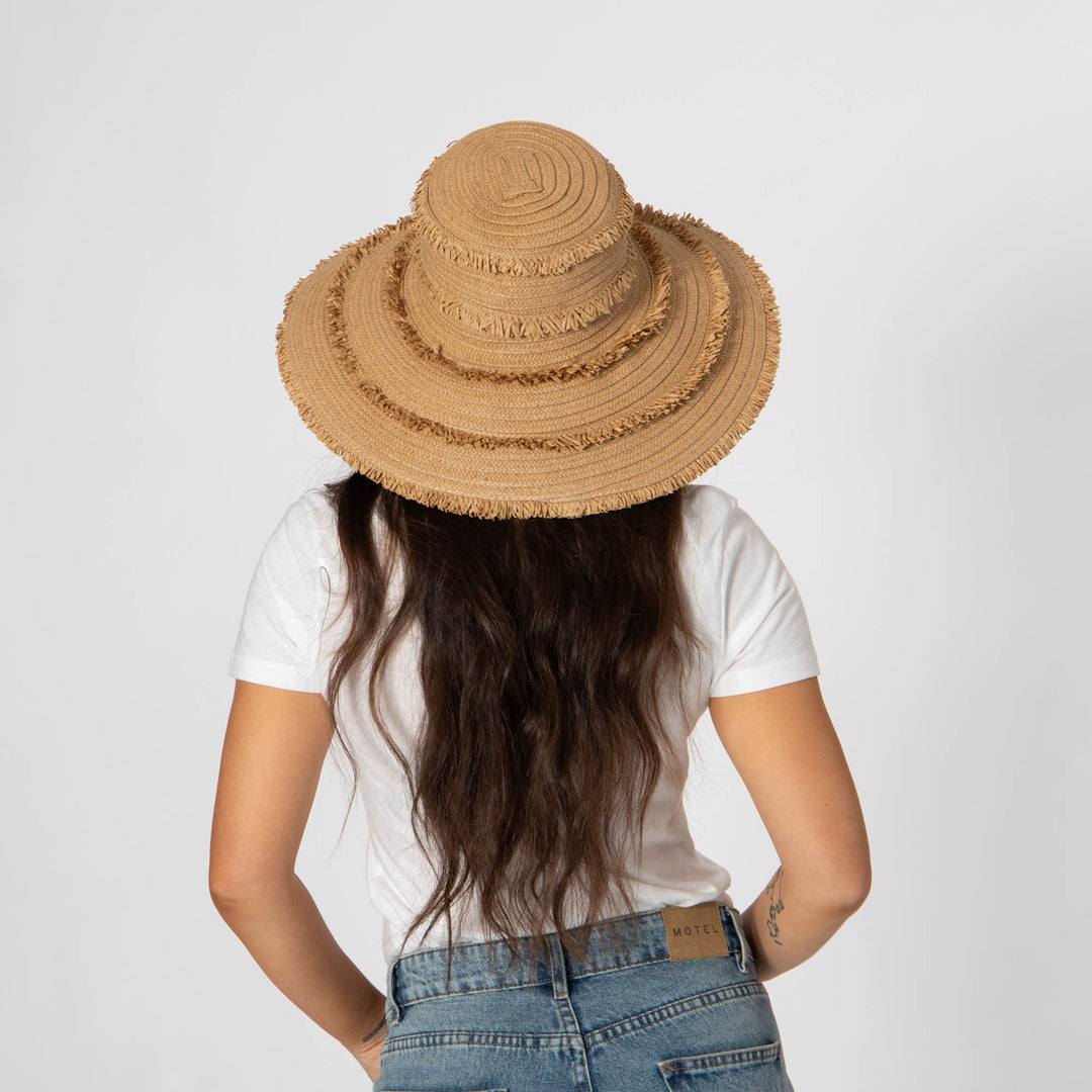 Olas - Fringe Wide Brim Sun Hat