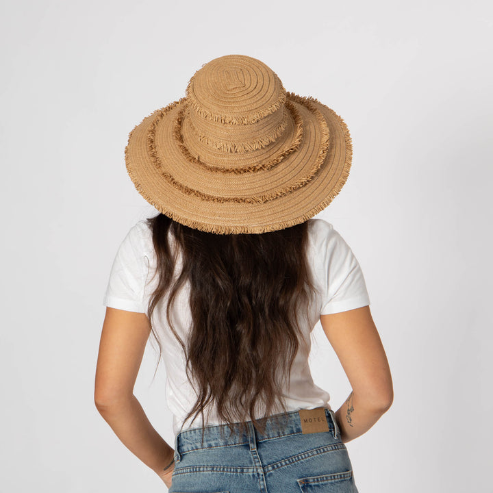 Olas - Fringe Wide Brim Sun Hat