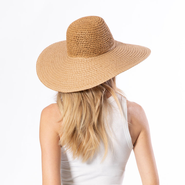 Alice - Crochet Wide Brim Floppy Hat-ROUND CROWN-San Diego Hat Company
