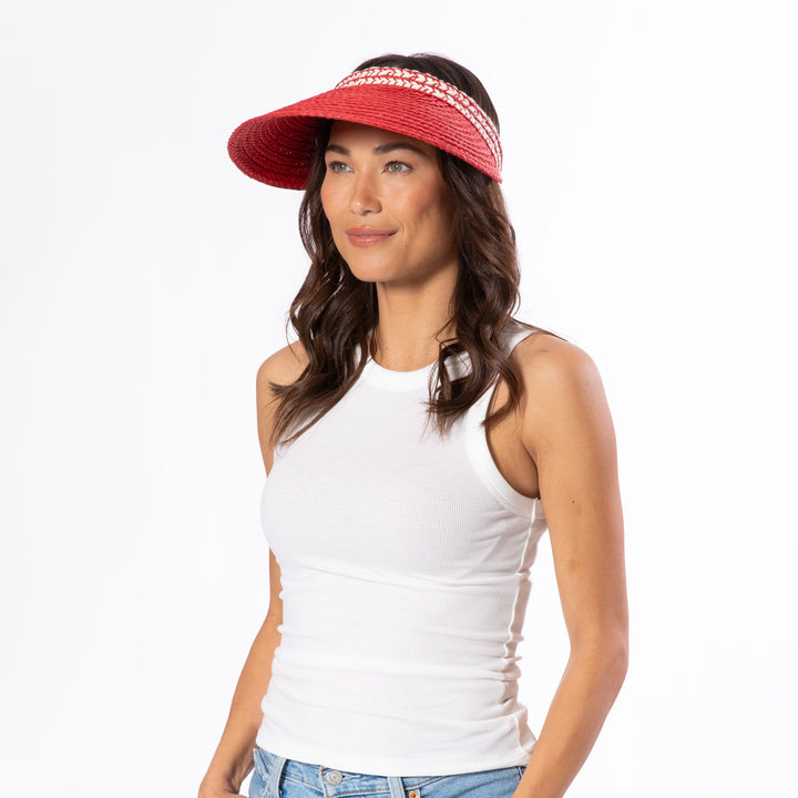 Poppy - Wide Brim Visor-VISOR-San Diego Hat Company