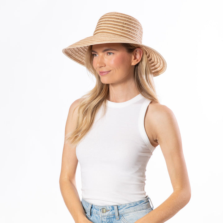 Julie - Ribbon Braid Round Crown-ROUND CROWN-San Diego Hat Company