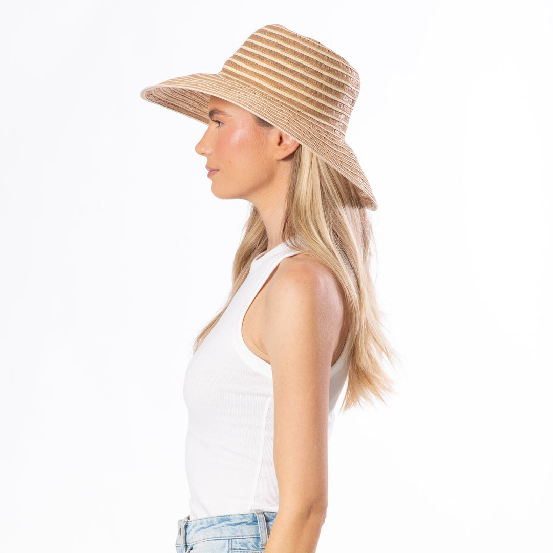 Julie - Ribbon Braid Round Crown-ROUND CROWN-San Diego Hat Company