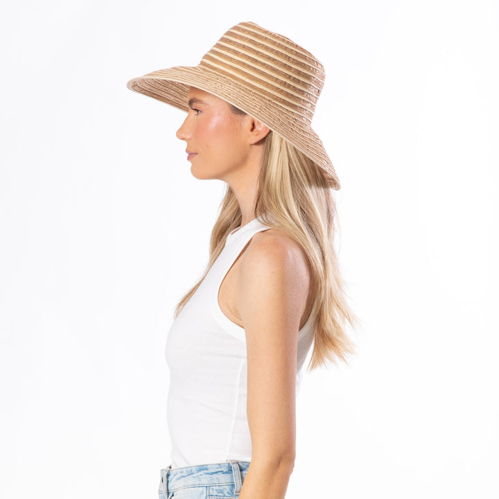 Julie - Ribbon Braid Round Crown-ROUND CROWN-San Diego Hat Company