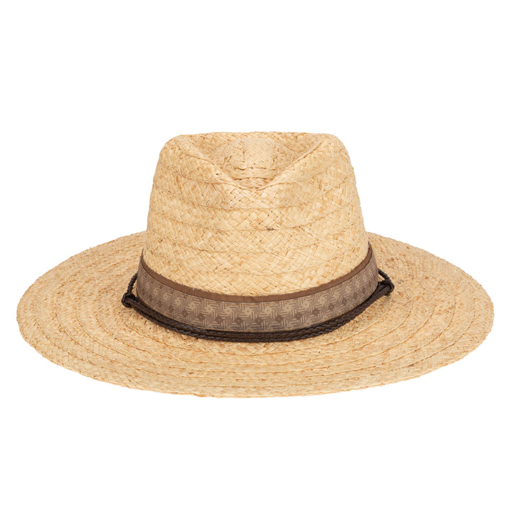 Mens Raffia Fedora Lifeguard with Chin Cord (RHF6254)