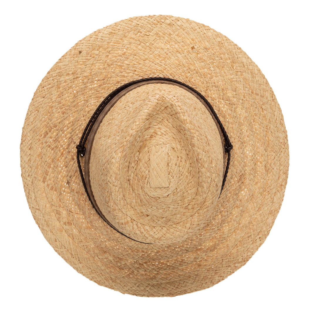 Mens Raffia Fedora Lifeguard with Chin Cord (RHF6254)